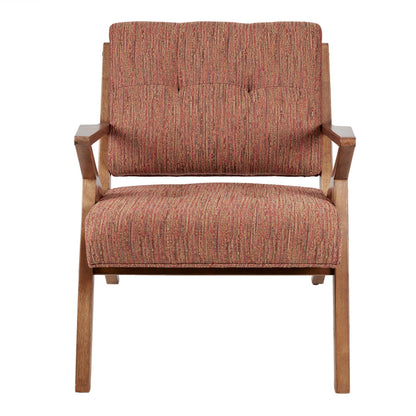 Lounge Chair With Tufted Upholstery Frame - Orange
