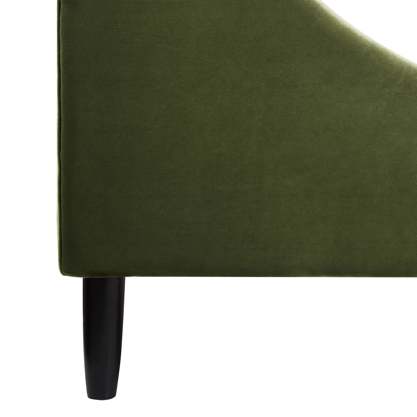Aspen - Queen Vertical Tufted Modern Headboard Platform Bed Set - Olive Green