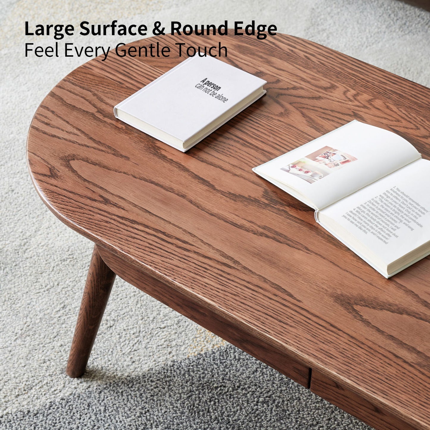 Capsule Centre Low Table With Drawers Coffee Table - Natural
