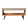 Nordic Style Storage Bench - Oak
