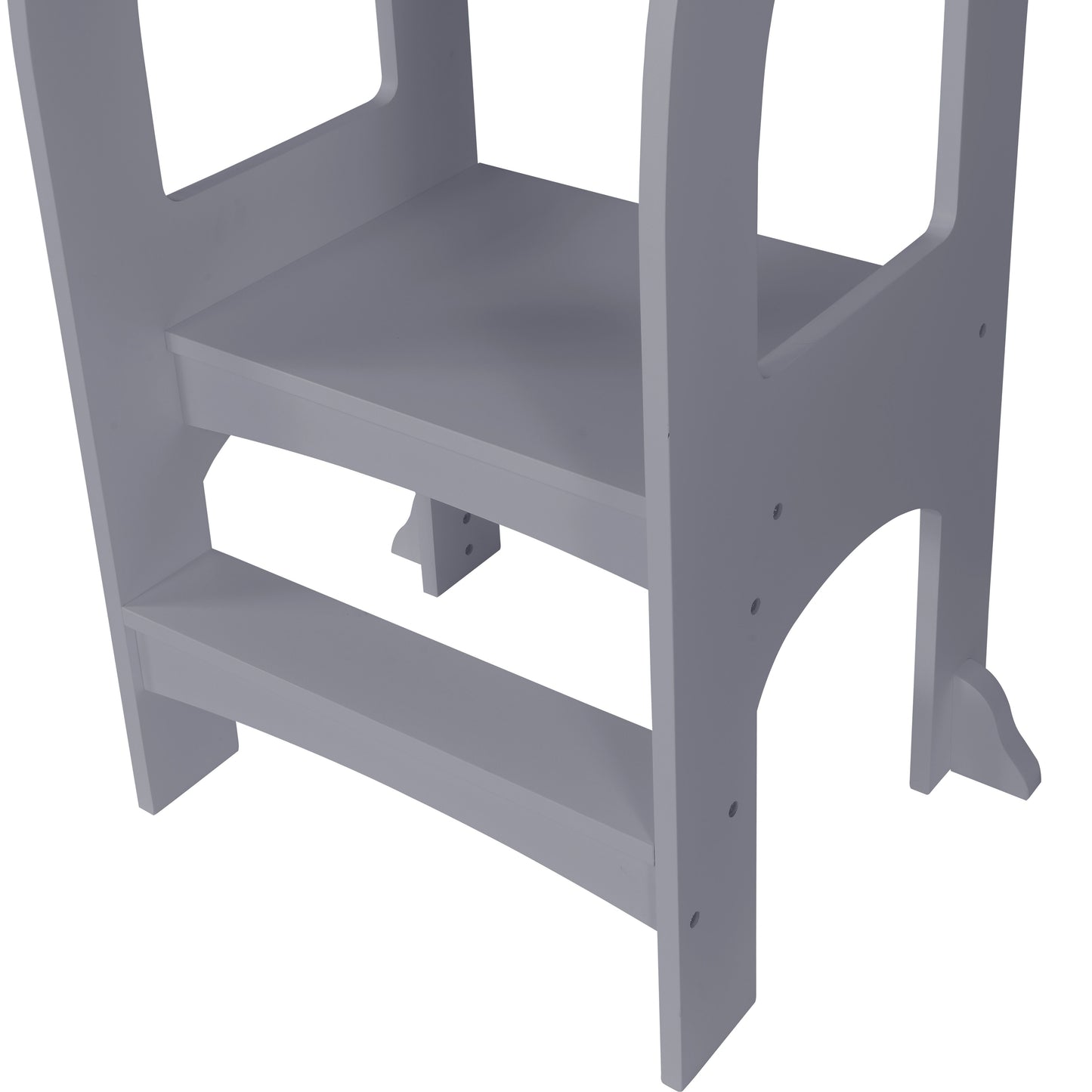 Child Standing Tower, Step Stool For Kids, Toddler Step Stool For Kitchen Counter - Gray