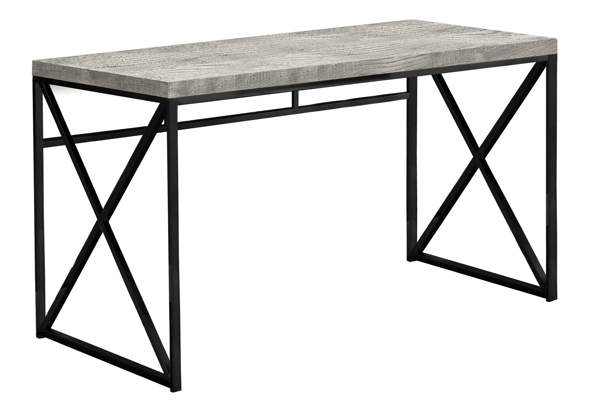 Computer Desk For Home Office, Laptop, Contemporary And Modern - Gray / Black