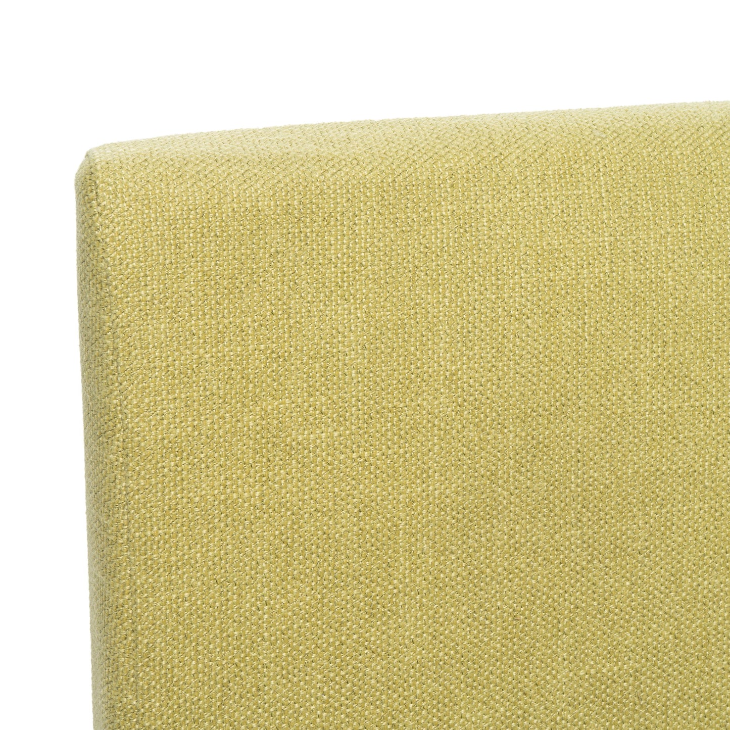 Contemporary Fabric Dining Chairs (Set of 2) - Green / Natural Oak