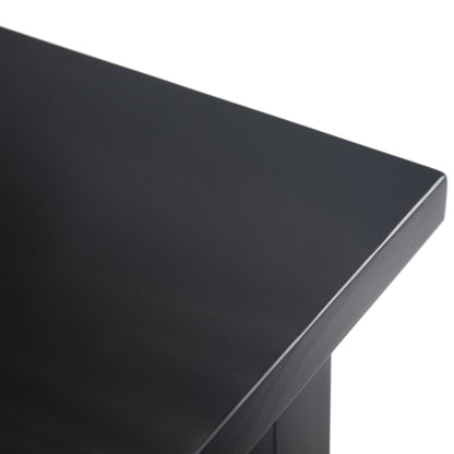 Warm Shaker - Narrow Side Table - Black