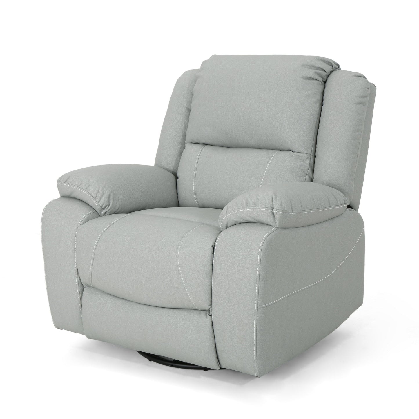 Wide Manual Swivel Standard Recliner - Light Gray