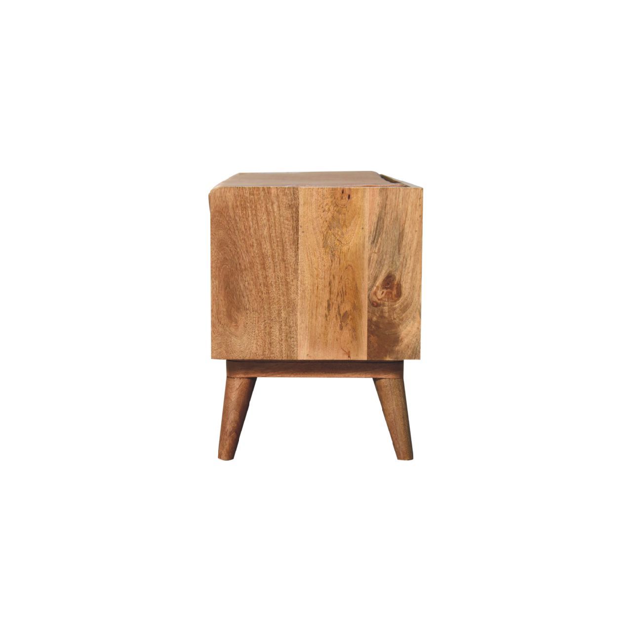 Bench With Leather Seatpad - Oak