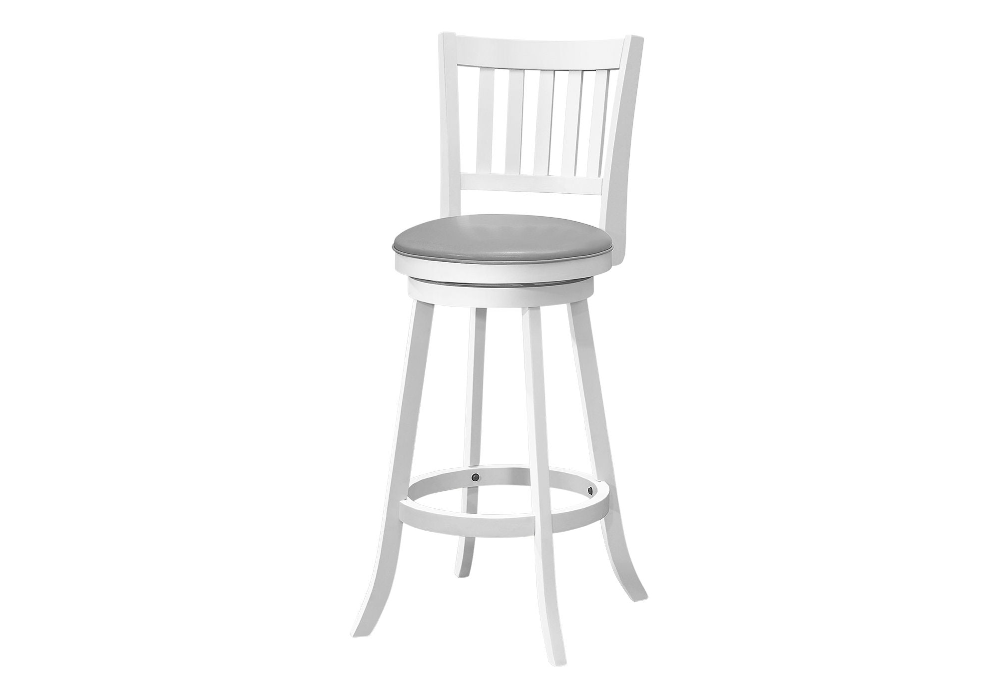Swivel Stool Bar Height, Transitional (Set of 2) - White