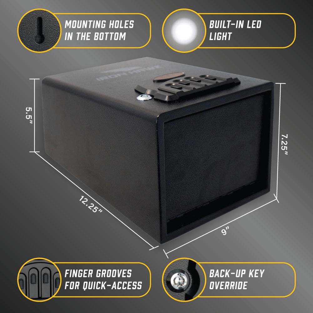 Large Quick Access Vault - Matte Black