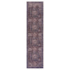 Maval - 2'6'' X 10' Washable Runner Rug - Burgundy