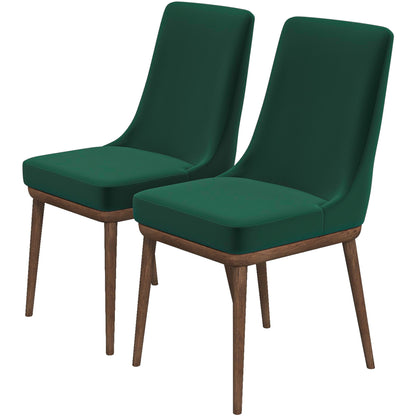 Kate - Mid-Century Modern Dining Chair (Set of 2) - Fabric - Multi