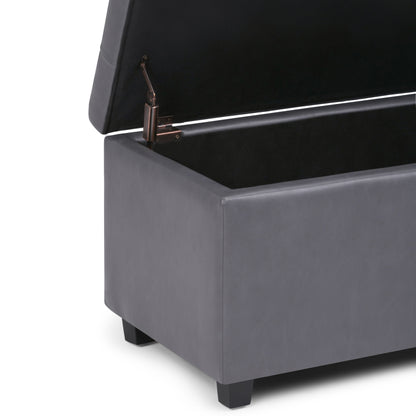 Cosmopolitan - Storage Ottoman - Stone Gray