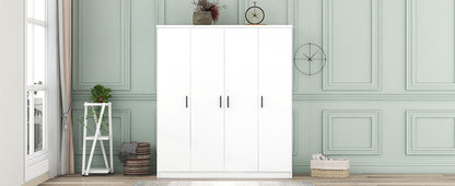 4 Door Wardrobe With 1 Drawer - White