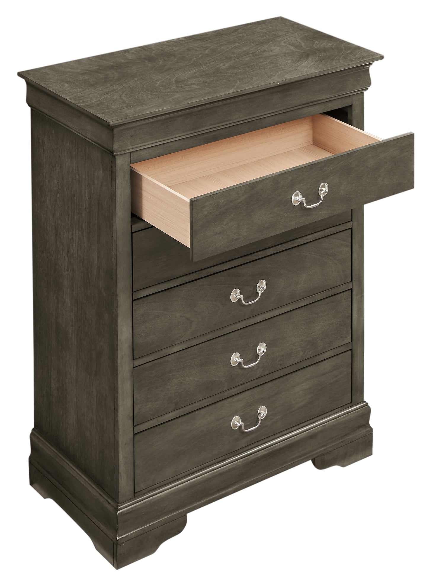 Traditional Style Storage Chest - Gray