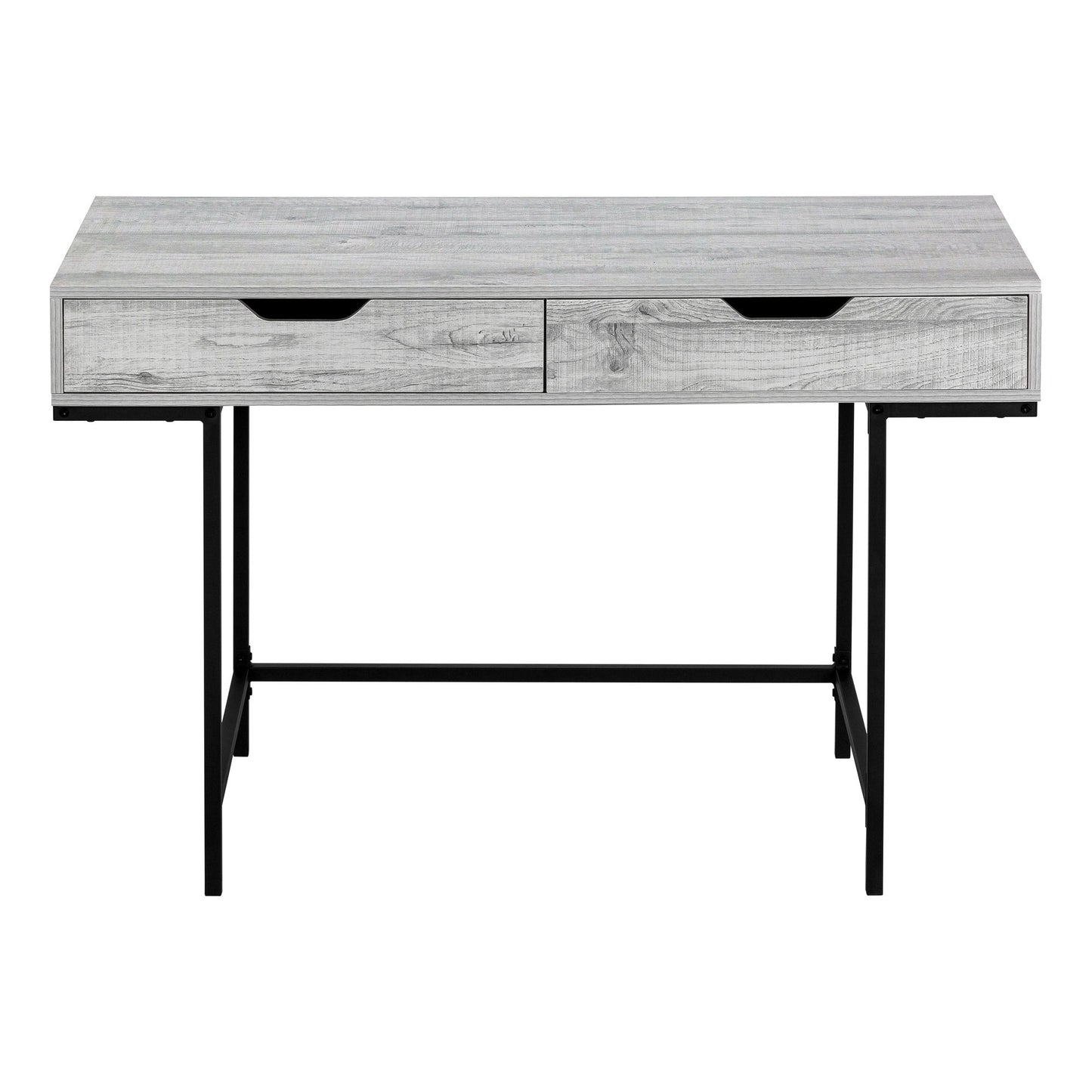 Computer Desk For Home Office, Laptop, 2 Storage Drawers, Contemporary And Modern - Gray