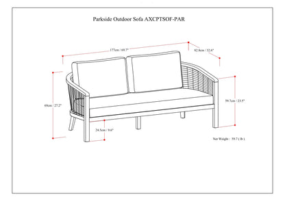 Parkside - Outdoor Sofa - Natural