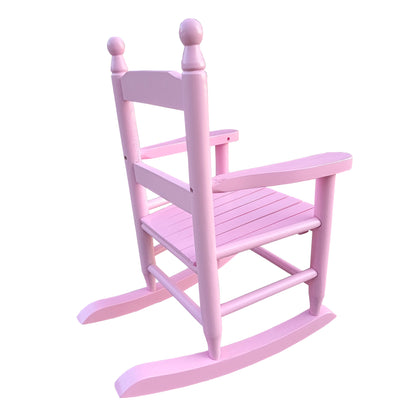 Children's Rocking Chair Indoor Or Outdoor, Suitable For Kids, Durable - Light Pink