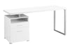 Computer Desk For Home Office, Laptop, Left, Right Set - Up, Storage Drawers, Contemporary Convenient Design - White