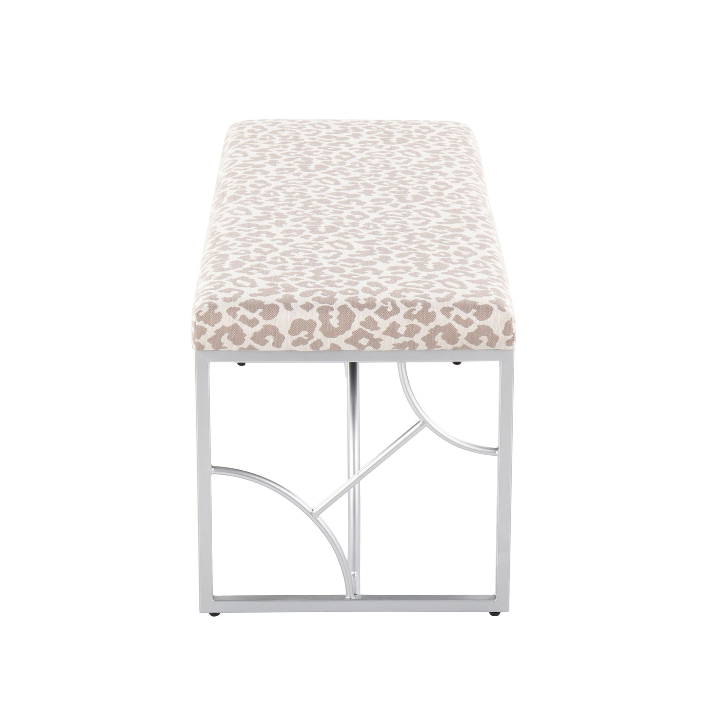 Constellation - Contemporary Bench - Silver / Gray Leopard