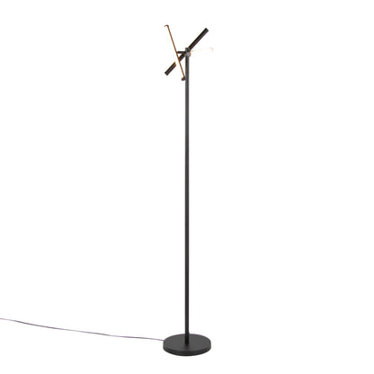Icicle - Modern Swivel Floor Lamp - Black