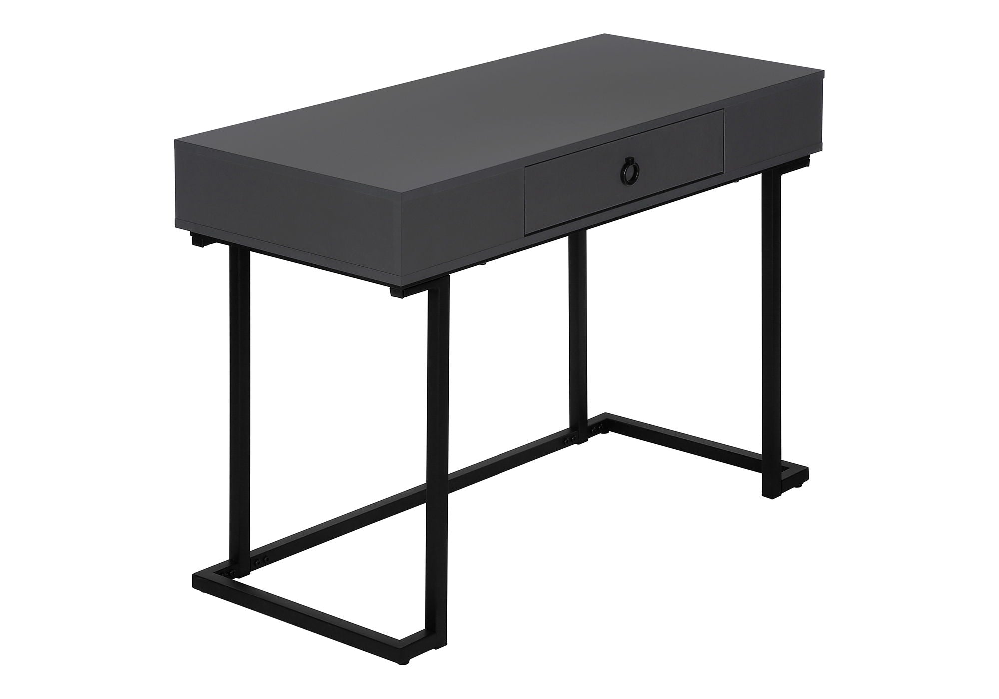 Computer Desk For Home Office, Laptop, Storage Drawers - Gray