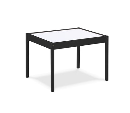 Gibson - 3-Piece Dry Erase Kids Table & Two Chair Set - Black