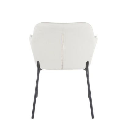 Daniella - Contemporary Dining Chair (Set of 2) - Black / Cream