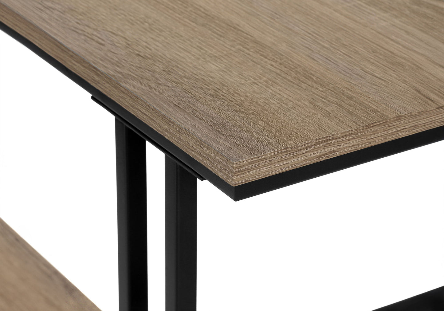 Accent Console Table For Entryway, Contemporary And Modern - Taupe / Black
