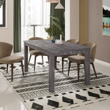 Albany - Solid Wood Dining Table For 6, Small Kitchen And Breakfast Table - Gray