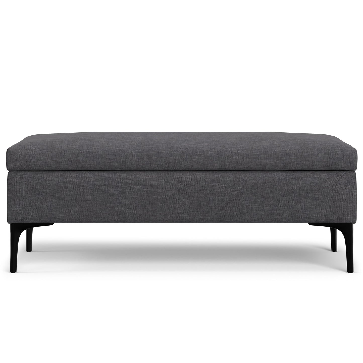 Rebecca - Multifunctional Large Coffee Table Storage Ottoman With Lift Up Lid - Gray
