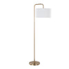 Puck - Contemporary Floor Lamp - Gold / White