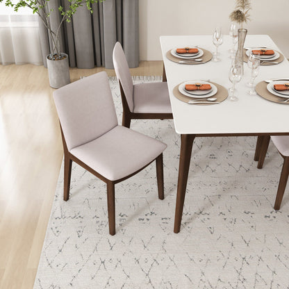 Laura - Mid-Century Modern Dining Chair (Set of 2) - Beige