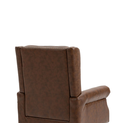 Modern Wood Frame Armchair With Sturdy Wood Legs And Microsuede Upholstery For Living Room
