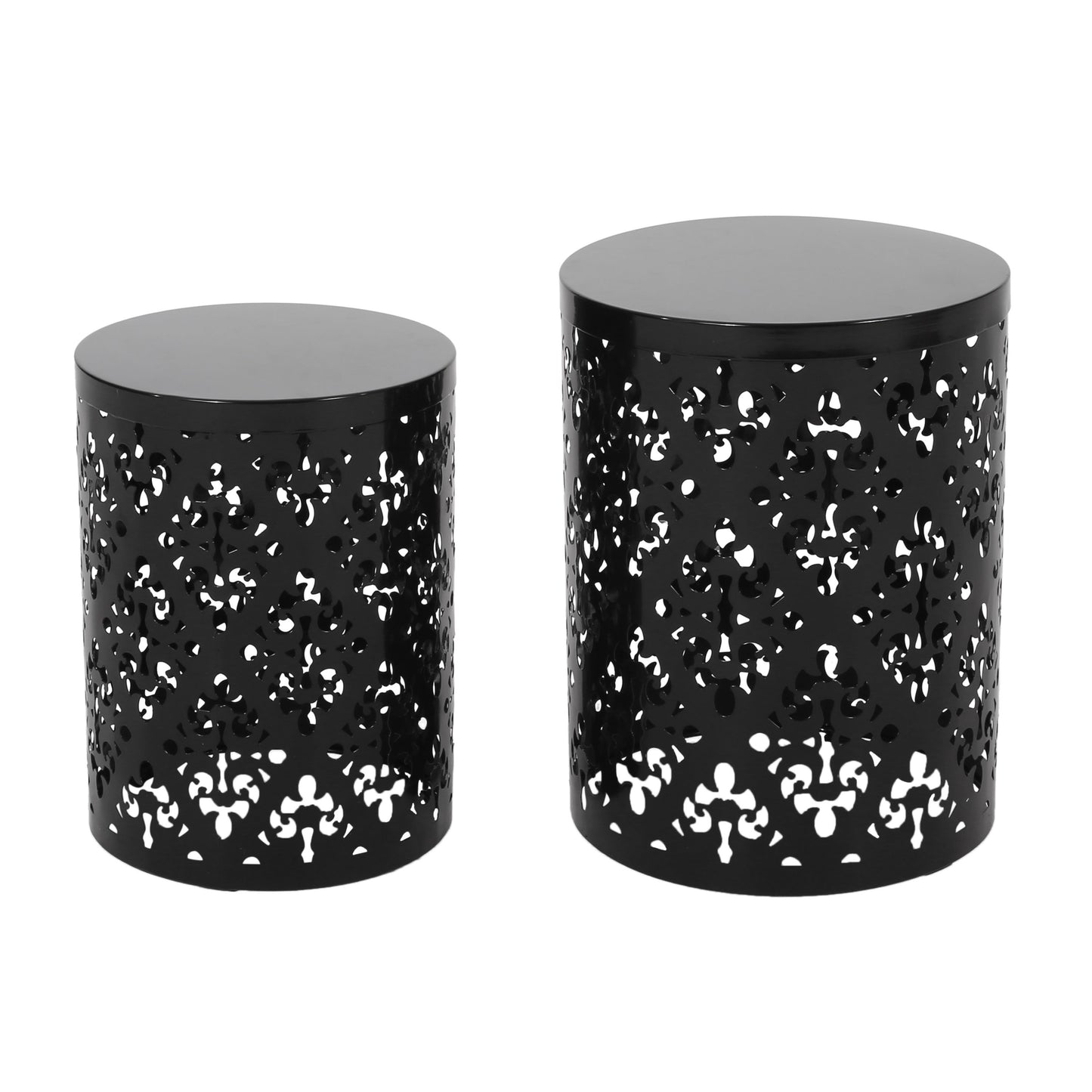 Metal (Set of 2) End Table - Black
