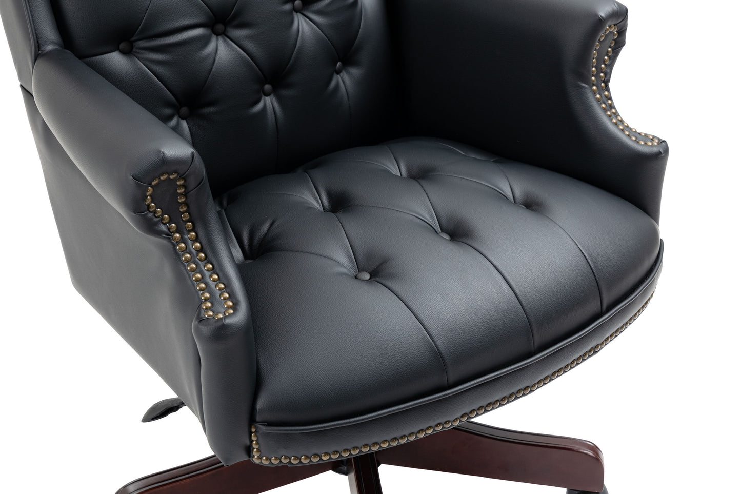 Executive Office Chair, High Back Reclining Comfortable Desk Chair With Smooth Glide Caster Wheels - Black