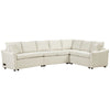 L-Shaped Sofa Convertible Sofa Bed Pull Out Sofa Sleeper With Two Back Pillows, Two USB Ports And Two Power Sockets For Living Room - Beige