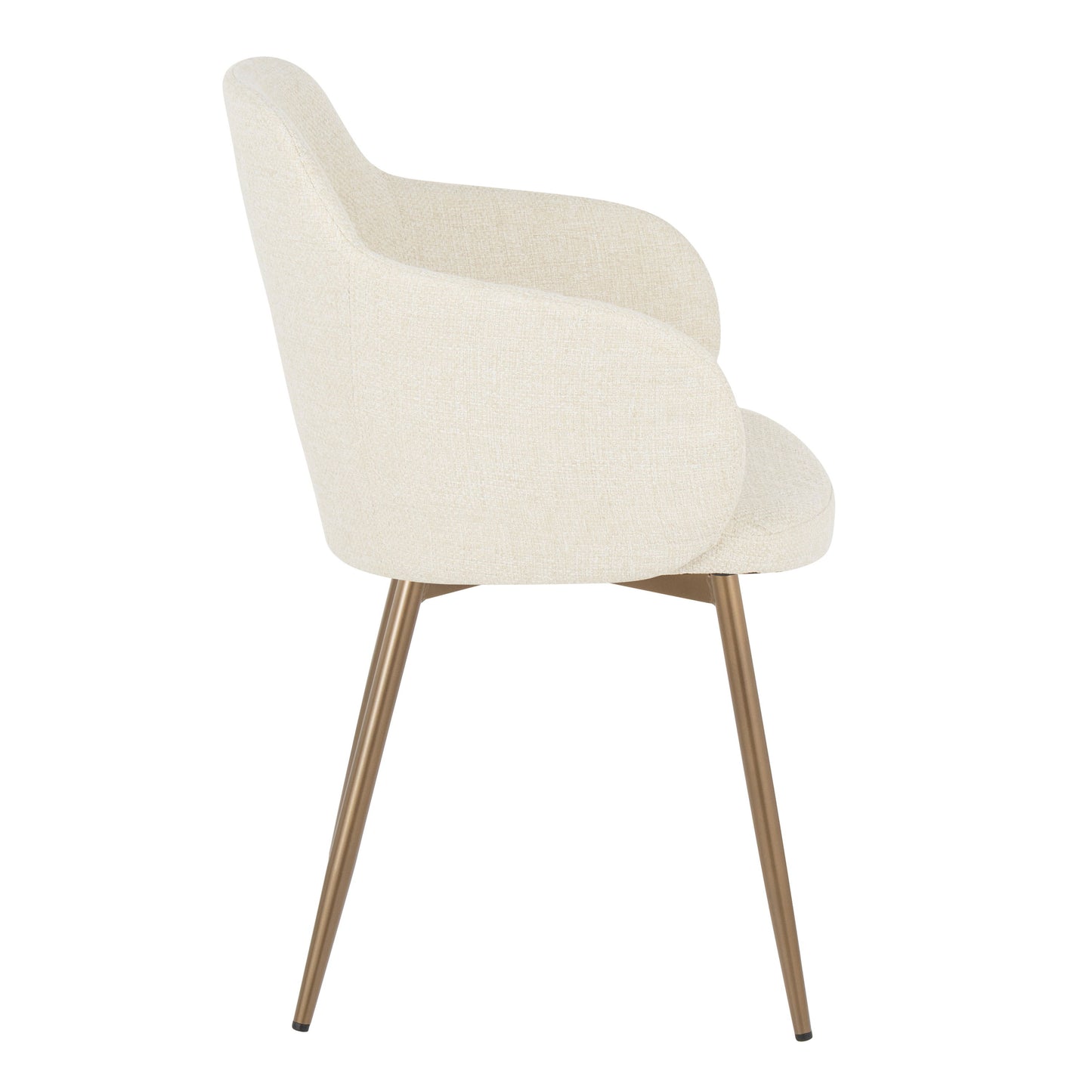 Boyne - Contemporary Chair (Set of 2) - Antique Copper / Cream