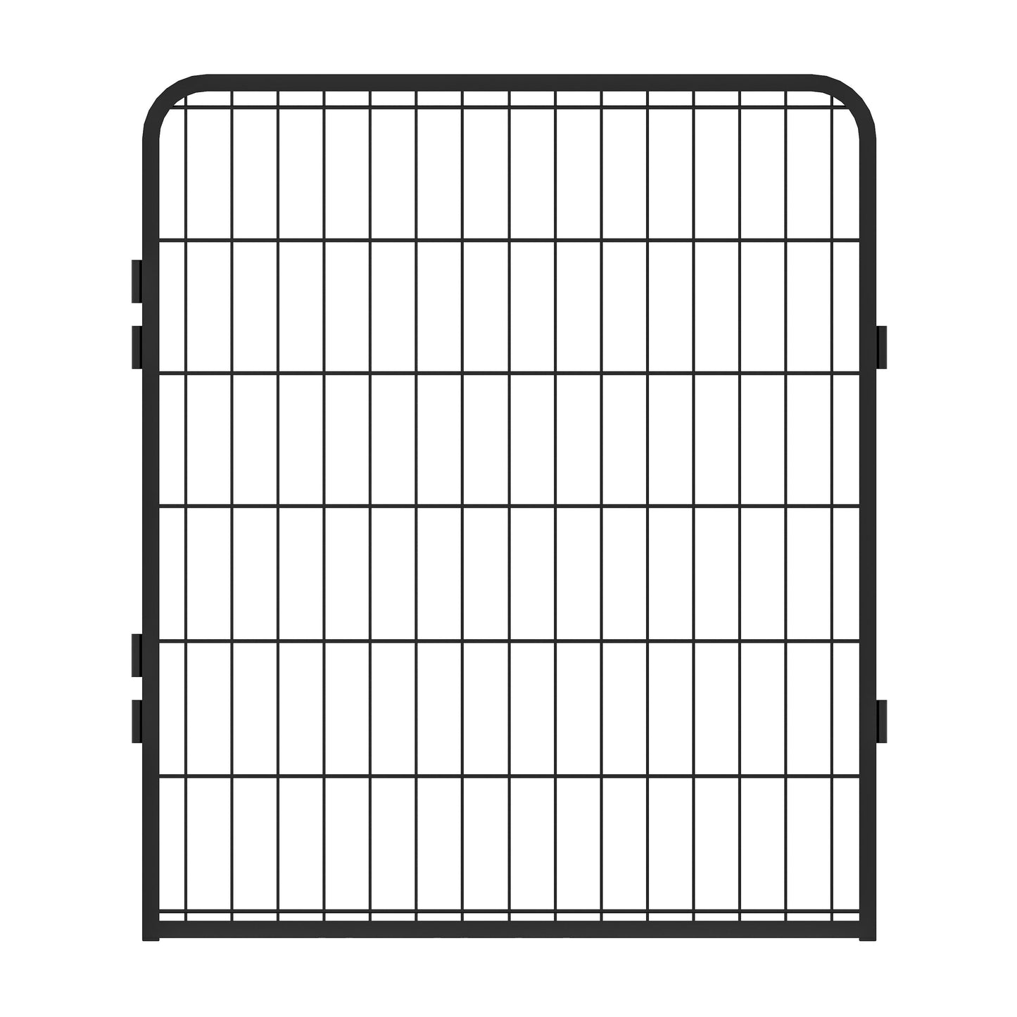 12 Panels Heavy Duty Metal Playpen With Door, Dog Fence Pet Exercise Pen For Outdoor - Black