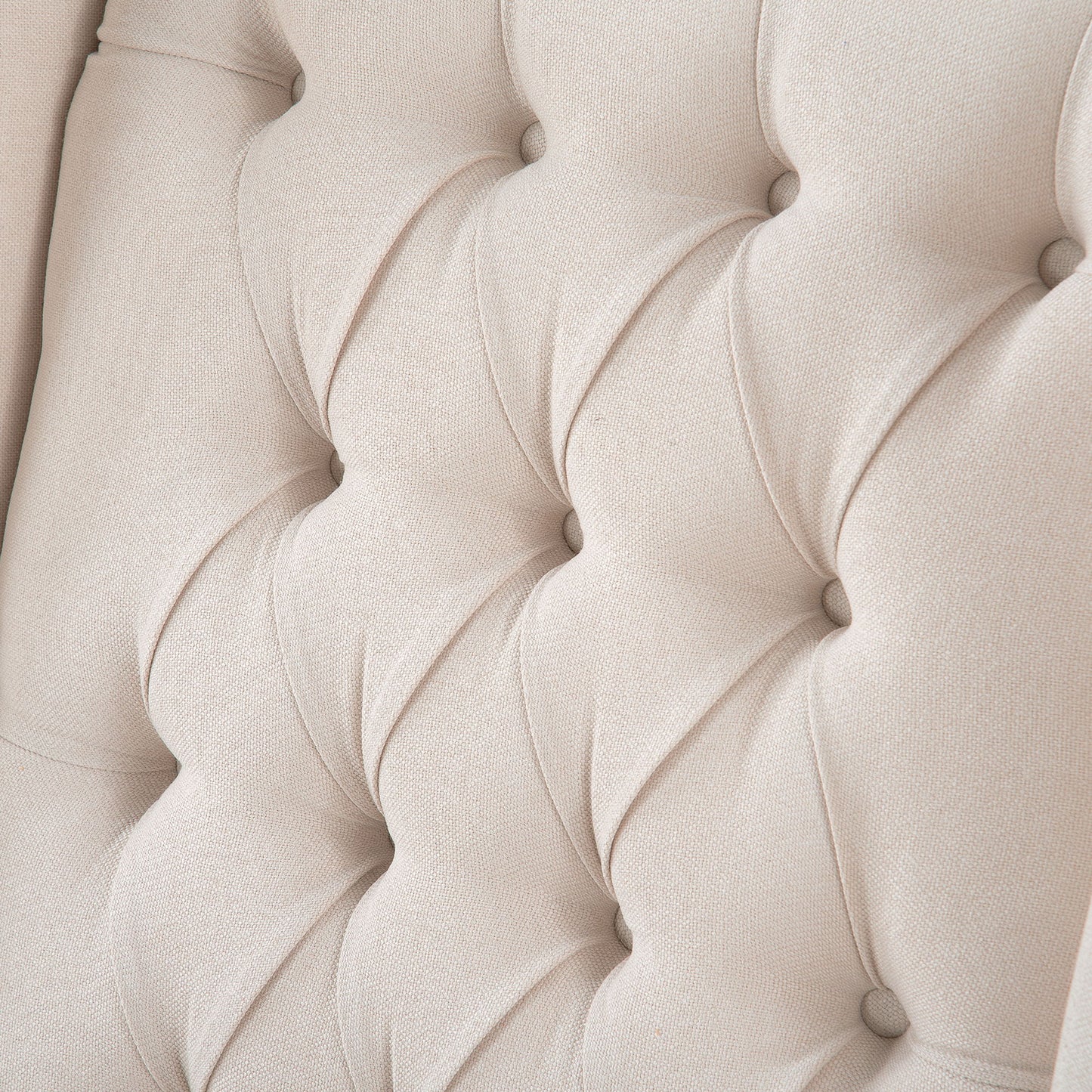 Manual Wing Chair Recliner - Beige