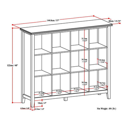 Artisan - 12 Cube Storage - Honey Brown