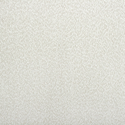 Queen Size White Boucle Upholstered Platform Bed - White