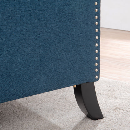 Manual Wing Chair Recliner - Blue
