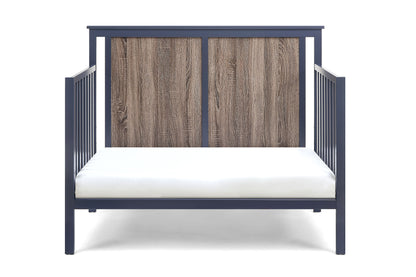Connelly - 4 In 1 Convertible Crib - Midnight Blue / Vintage Walnut