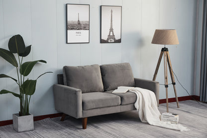 Plush Comfort Loveseat - Gray