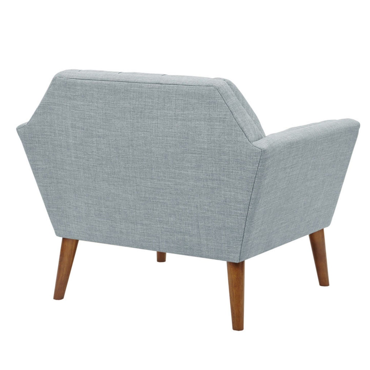Lounge Chair With Button Tufting - Light Blue