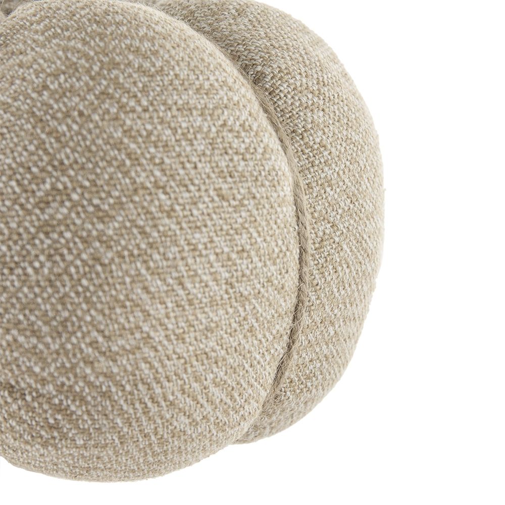 Weighted Pumpkin Ornament Decor For Holiday Harvest Festival Fall Festival & Thanksgiving (Set of 2) - Beige Multi