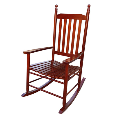 Wooden Porch Rocker Chair - Brown