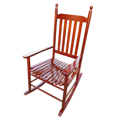 Wooden Porch Rocker Chair - Brown