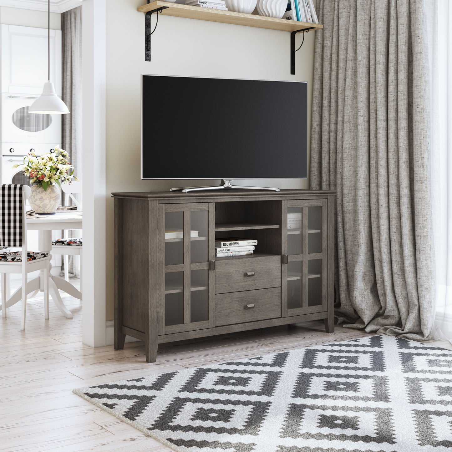 Artisan - Tall TV Media Stand - Farmhouse Gray