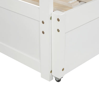 Extending Daybed With Trundle, Daybed With Trundle - White