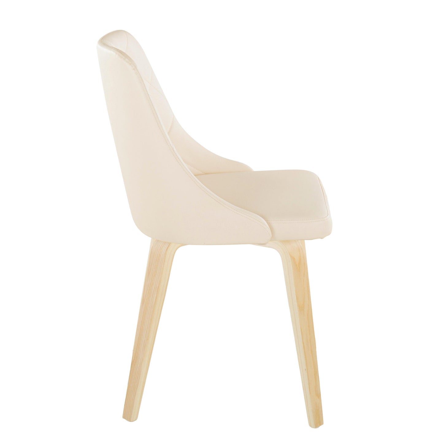 Giovanni - Contemporary / Dining Chair (Set of 2) - Natural / Cream